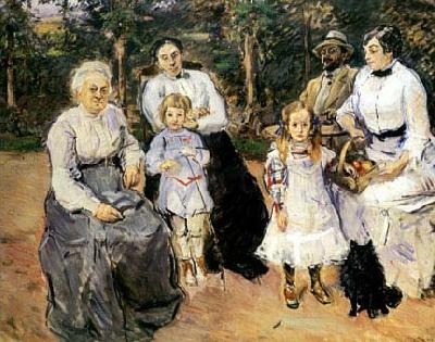Max Slevogt Familie Slevogt im Garten von Godramstein oil painting image